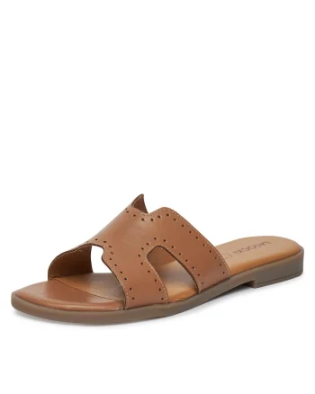 Papuci dama,  piele naturala, maro, confortabili, eleganti
