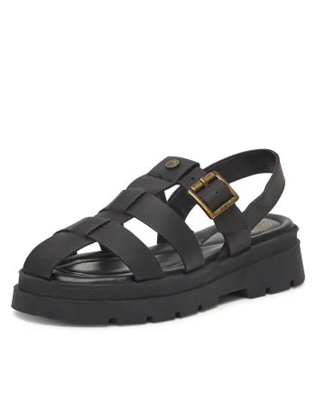 Sandale barbat,  piele naturala, negru, 37 EU,