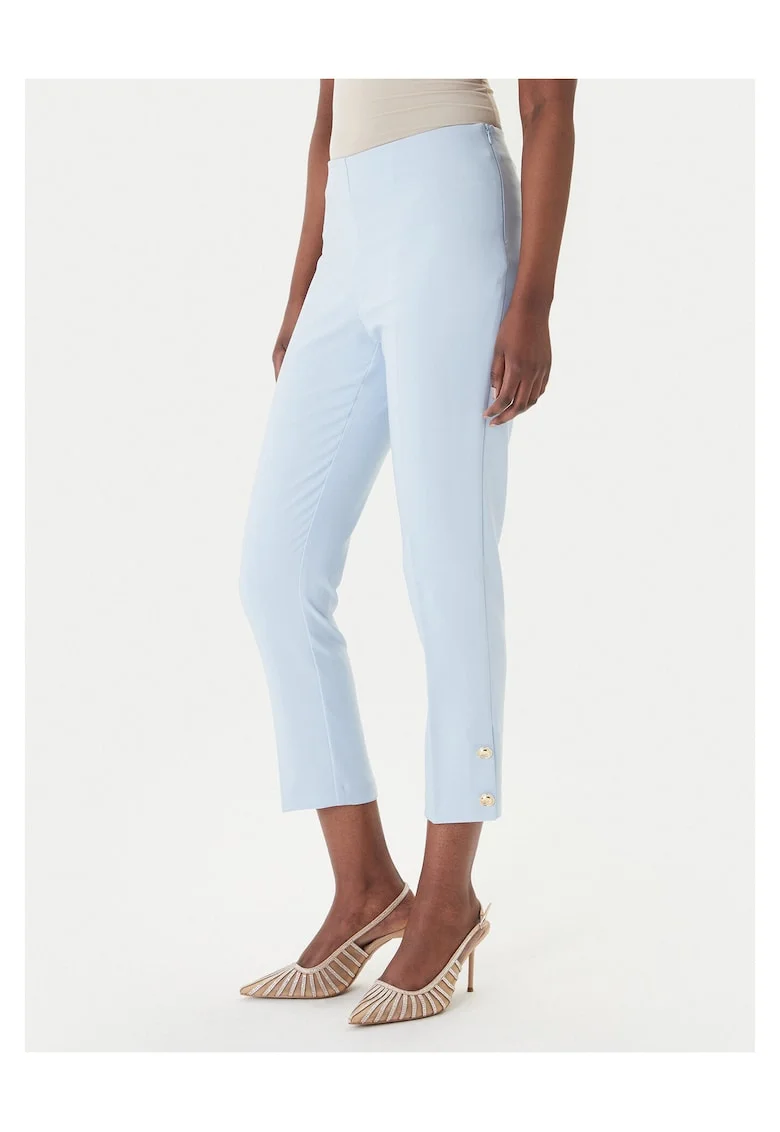 Pantaloni dama,  poliester, albastru deschis