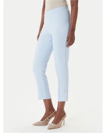 Pantaloni dama,  poliester, albastru deschis