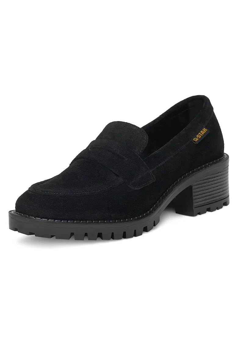 Mocasini dama,  piele naturala, negru,