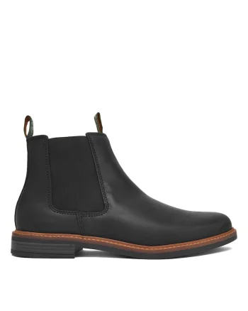 Ghete barbati  model Farsley, piele naturala, negru, Negru