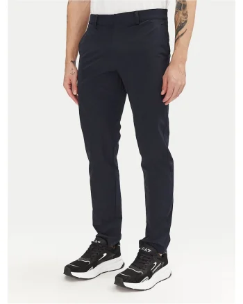 Pantaloni barbati,  slim fit, bleumarin, poliamida,