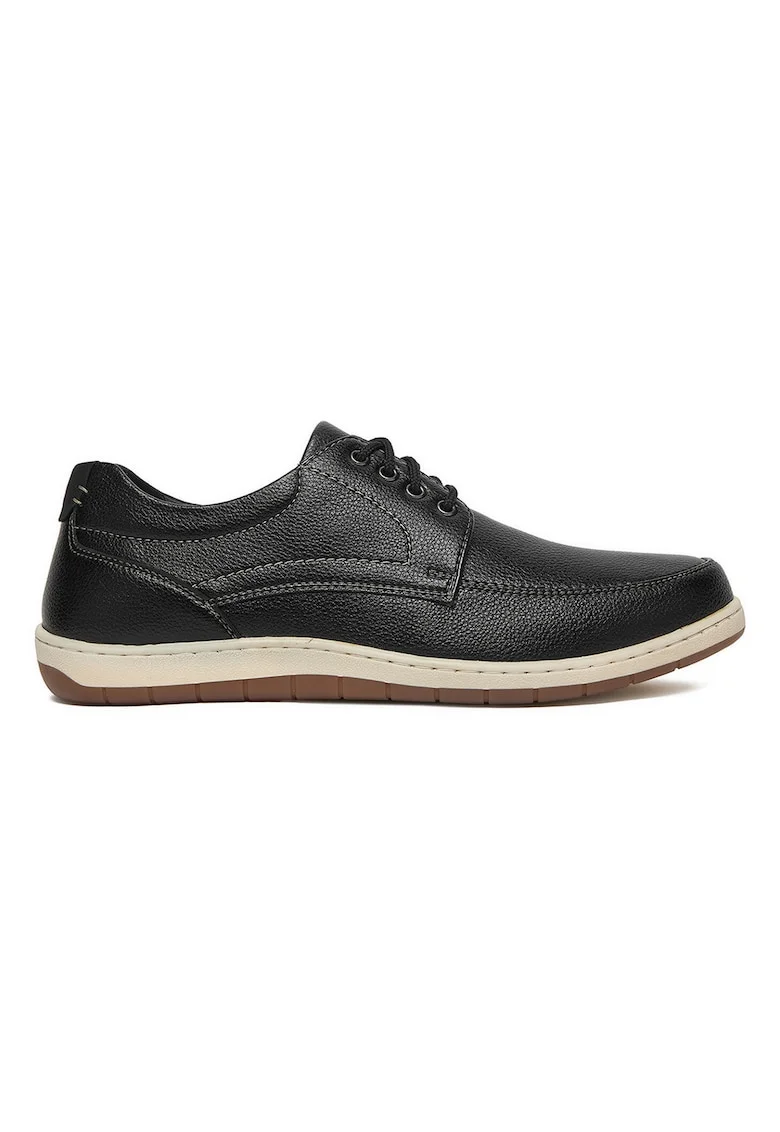 Pantofi barbati,  material textil, negru,