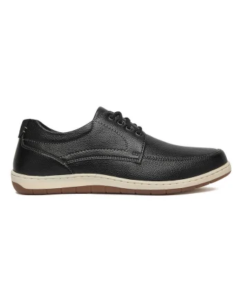 Pantofi barbati,  material textil, negru,
