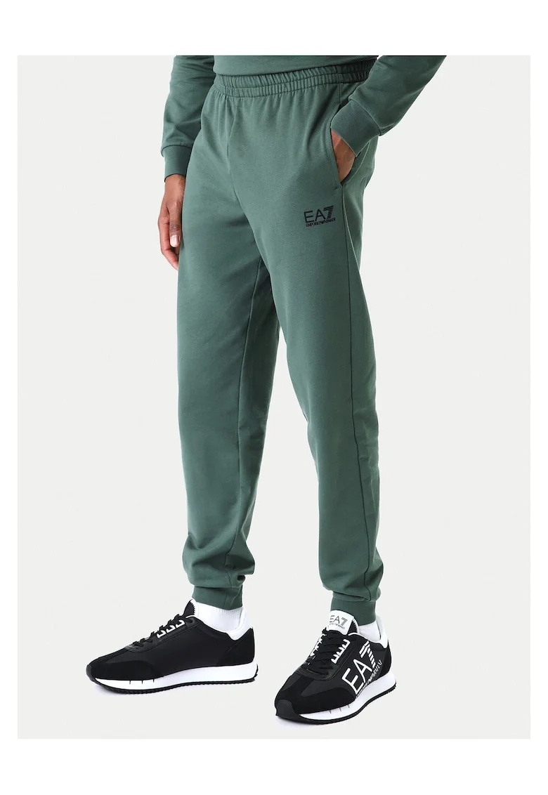 Pantaloni de trening barbati,  din bumbac, verde
