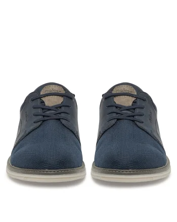 Pantofi barbati,  tesatura, albastru,