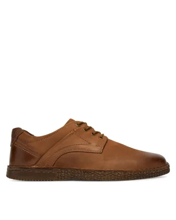 Pantofi barbati,  piele naturala, maro,