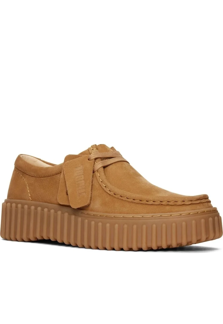 Mocasini de piele Torhill, Bej