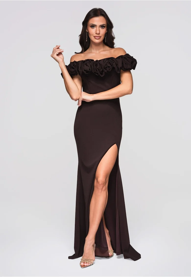 Rochie de seara  LA-OM-DLR178, Maro