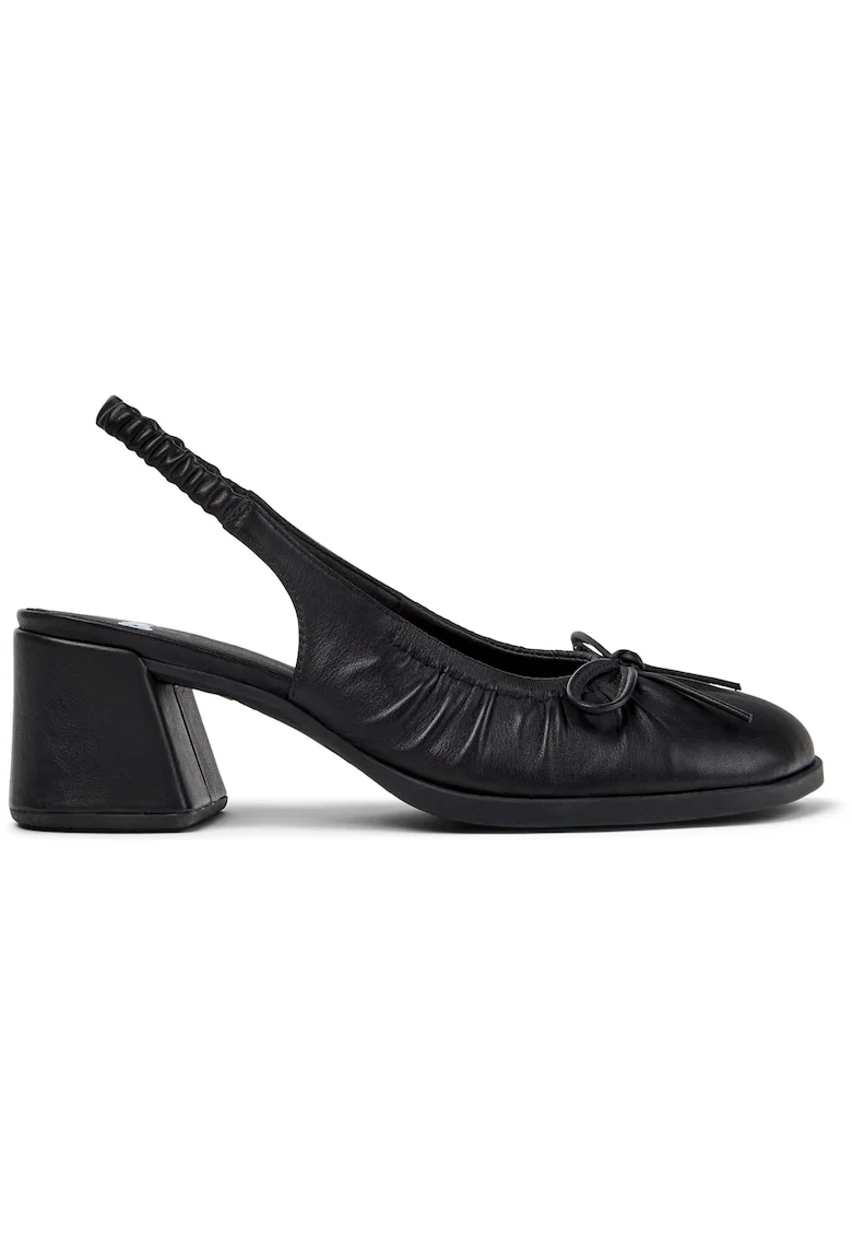 Pantofi slingback din piele Kora, Negru