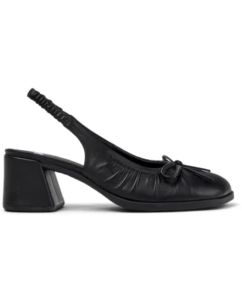 Pantofi slingback din piele Kora, Negru