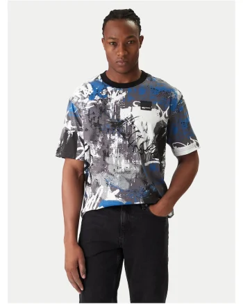 Tricou barbati,  bumbac organic, multicolor, Multicolor