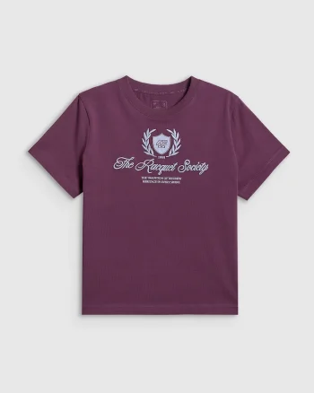 Tricou dama  bumbac, cu imprimeu, visiniu