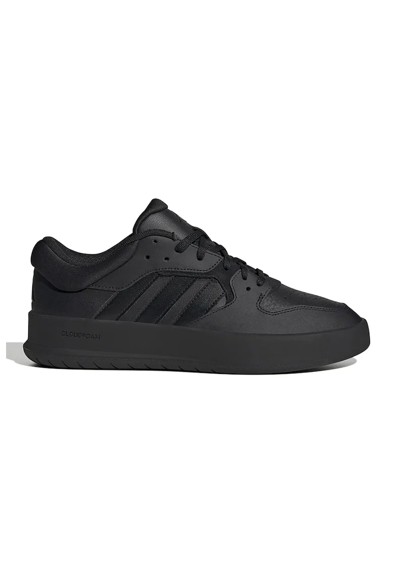 Pantofi sport de piele Court 24, Negru stins
