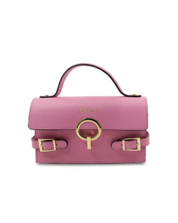 Geanta de mana din piele naturala Splendore Chic, Roz
