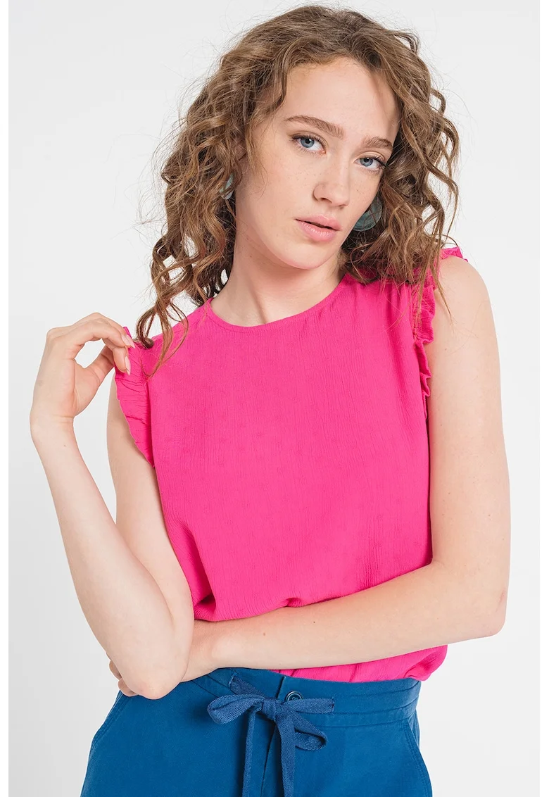 Bluza cu volane, Roz aprins