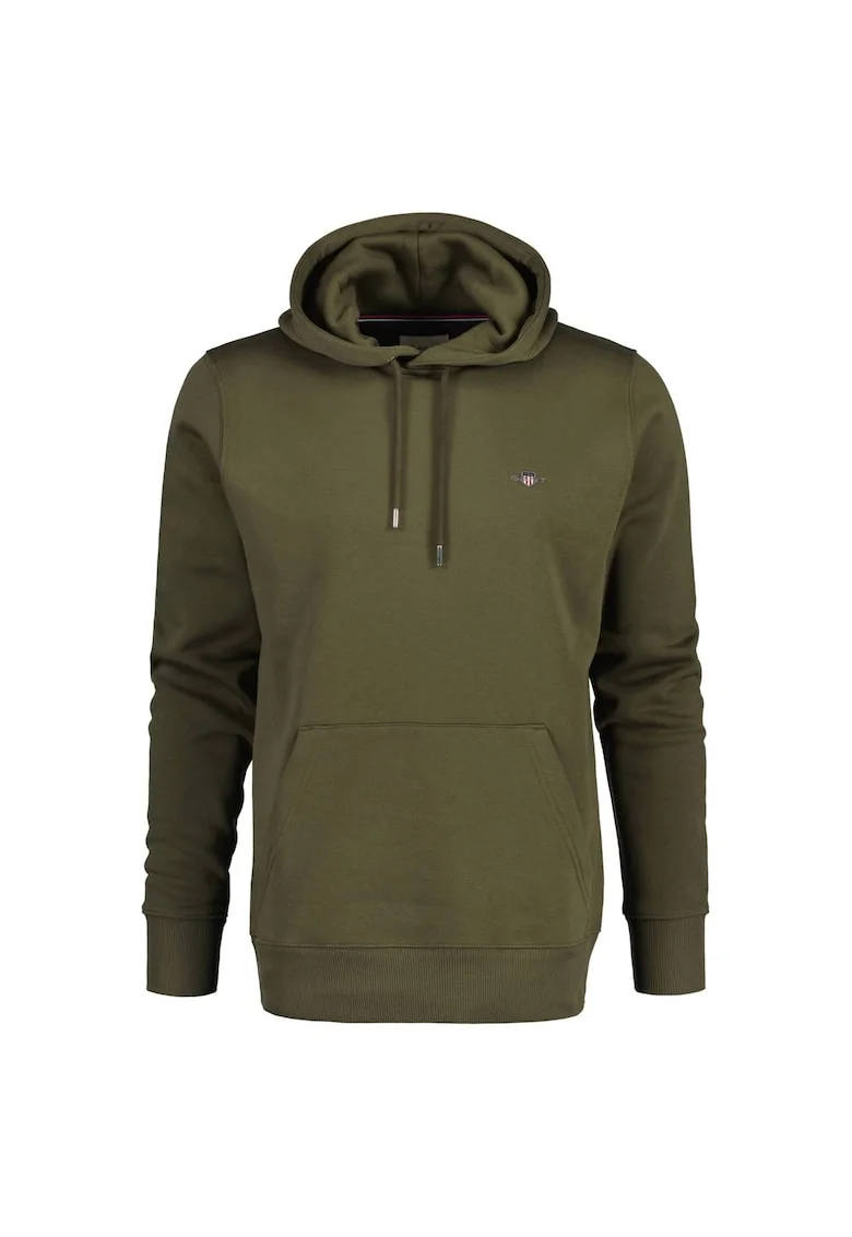 Hanorac regular fit cu buzunar kangaroo Shield, Verde