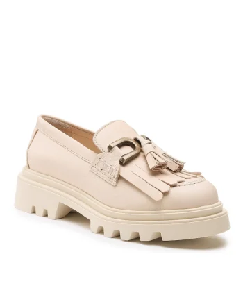 Pantofi dama,  5904862648613, Piele naturala, bej, Bej