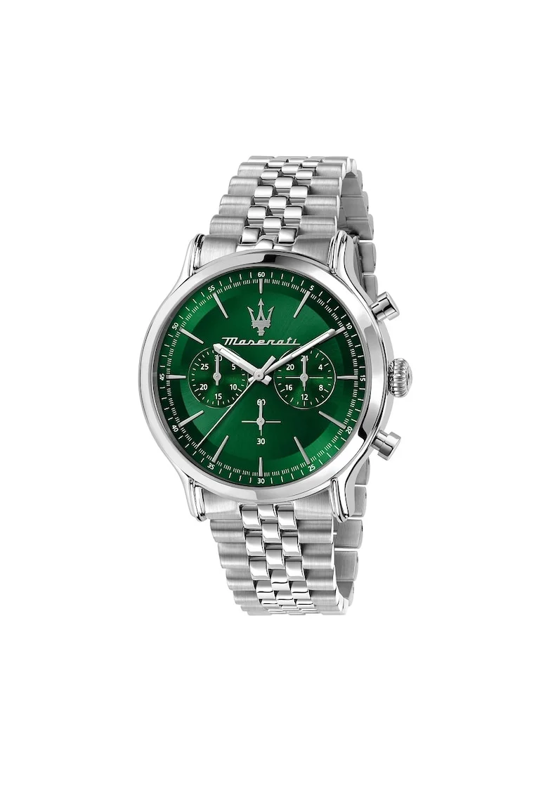Ceas  Epoca R8873618033, Cronograf, carcasa 42mm, cadran verde