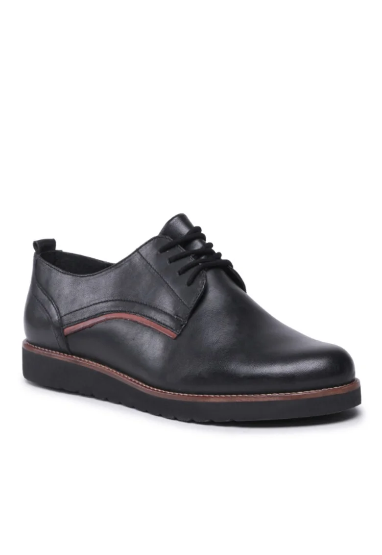 Pantofi dama,  5904862504353, Negru, Piele naturala, Negru