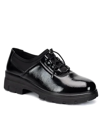 Pantofi dama,  WFA2805-1, piele ecologica, negru