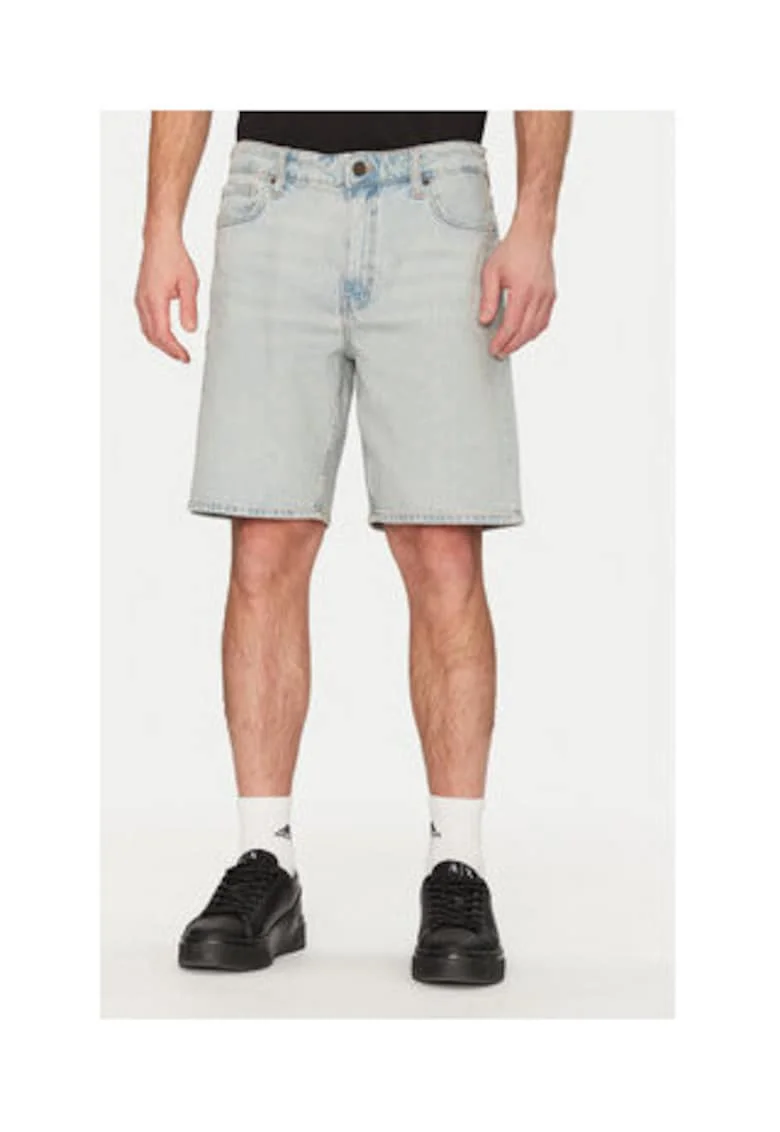 Pantaloni scurți denim multifuncționali, Albastru deschis