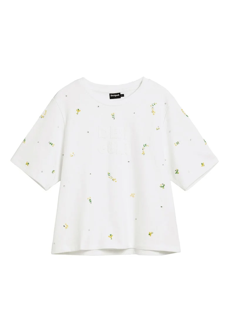 Tricou  pentru dama, ecru, Ecru