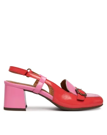 Pantofi multicolor  pentru dama, Rosu/Roz