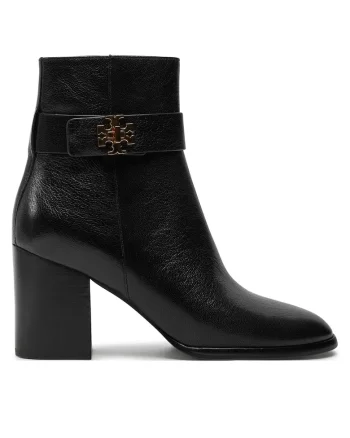 Botine dama 158808,  Piele naturala, Negru, Negru