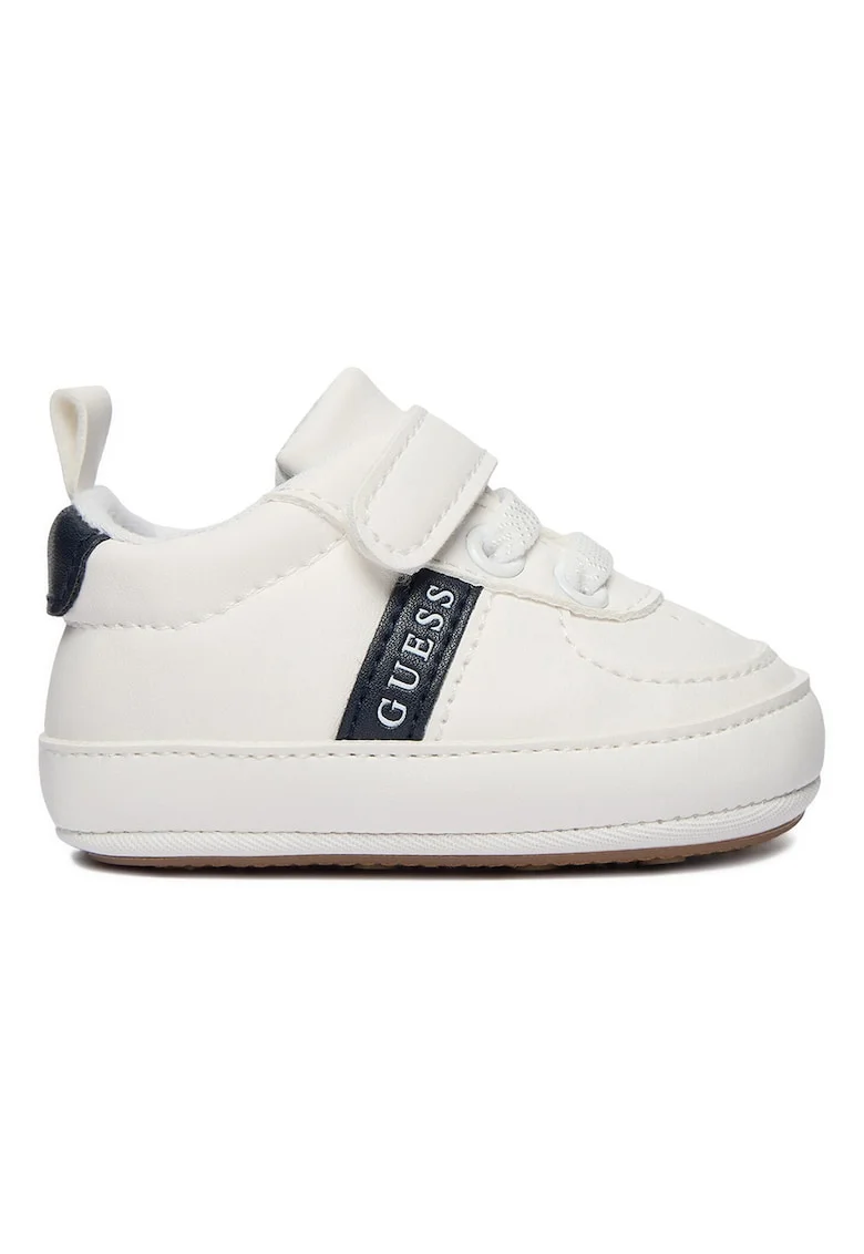 Pantofi sport copii,  velcro, alb, textil