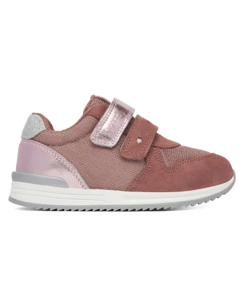 Pantofi copii,  piele naturala, roz, sistem Velcro