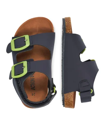 Sandale Baieti,  material textil, albastru, 27 EU,