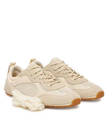 Tenisi dama,  piele naturala, bej, elegant, confortabil