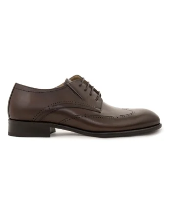 Pantofi bărbați  BETTO, piele naturală, maro cognac, Maro cognac