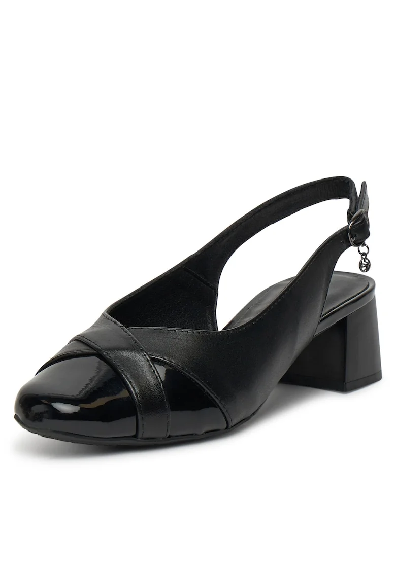 Pantofi dama,  piele naturala, negru,