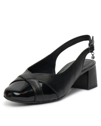 Pantofi dama,  piele naturala, negru,