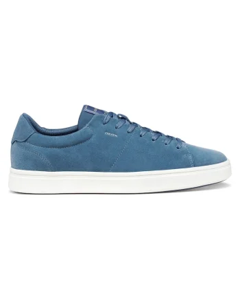 Tenisi barbati,  U65LDD-00022, piele naturala, albastru