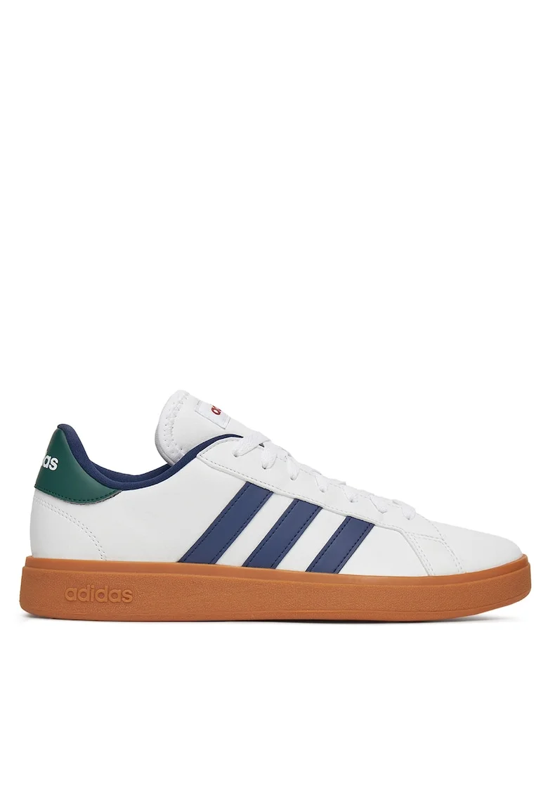 Tenisi barbati,  GRAND COURT BASE 2.0, piele naturala, alb