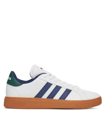 Tenisi barbati,  GRAND COURT BASE 2.0, piele naturala, alb