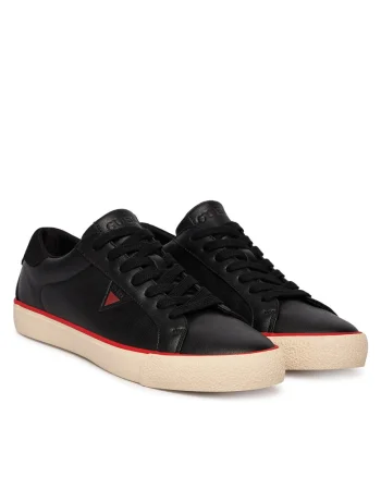 Tenisi barbati,  piele ecologica, negru, design modern, durabilitate,