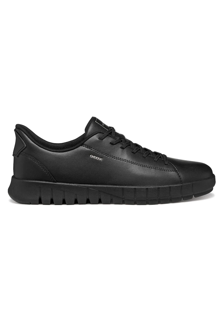Tenisi barbati,  piele naturala, negru, confort sporit,