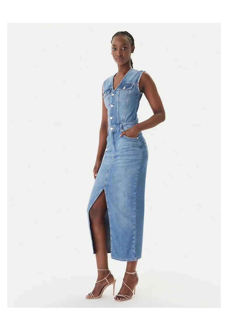 Rochie  din bumbac, Albastru