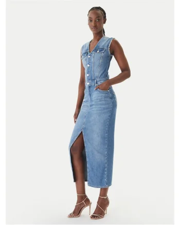 Rochie  din bumbac, Albastru