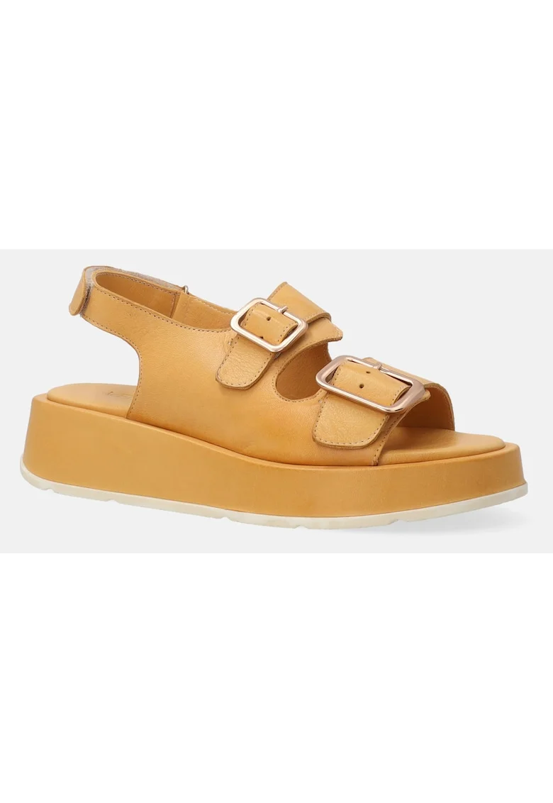 Sandale din piele cu catarame pentru ajustare