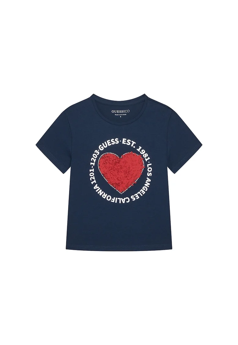 Tricou  bumbac, bleumarin, 95% bumbac, 5% elastan, Bleumarin