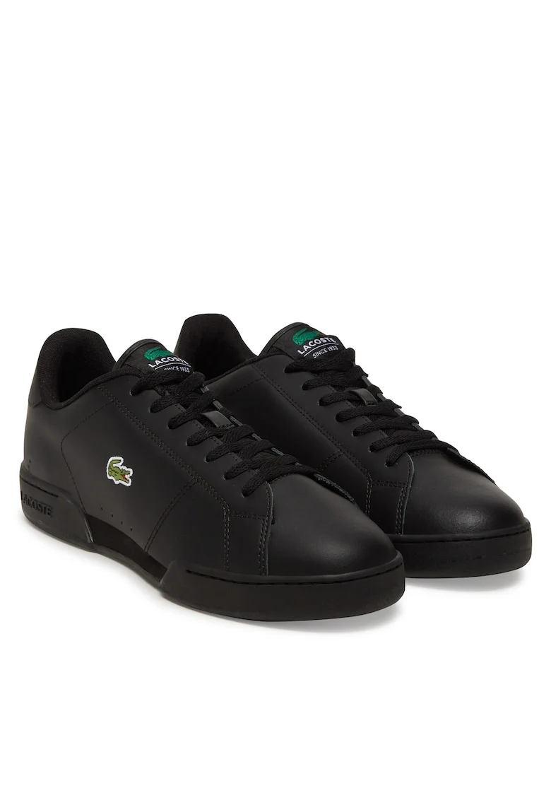 Tenisi barbati,  piele naturala, negru, design clasic,
