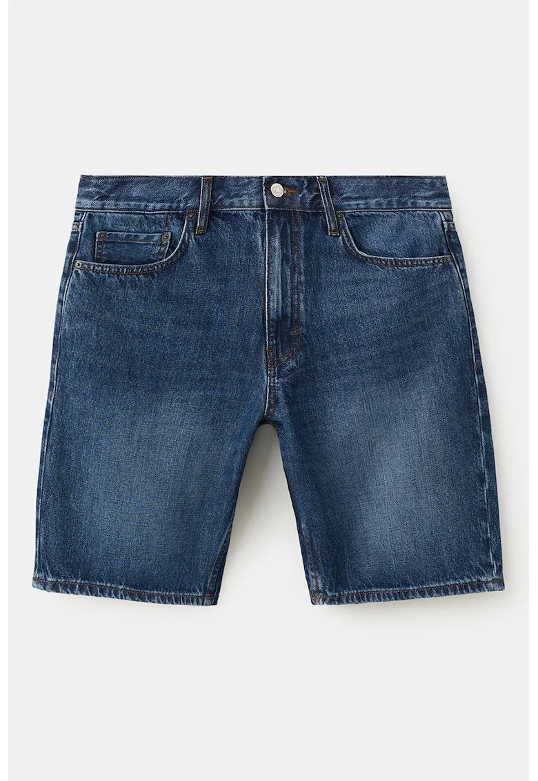 Blugi scurti cu croiala regular-fit, Albastru inchis