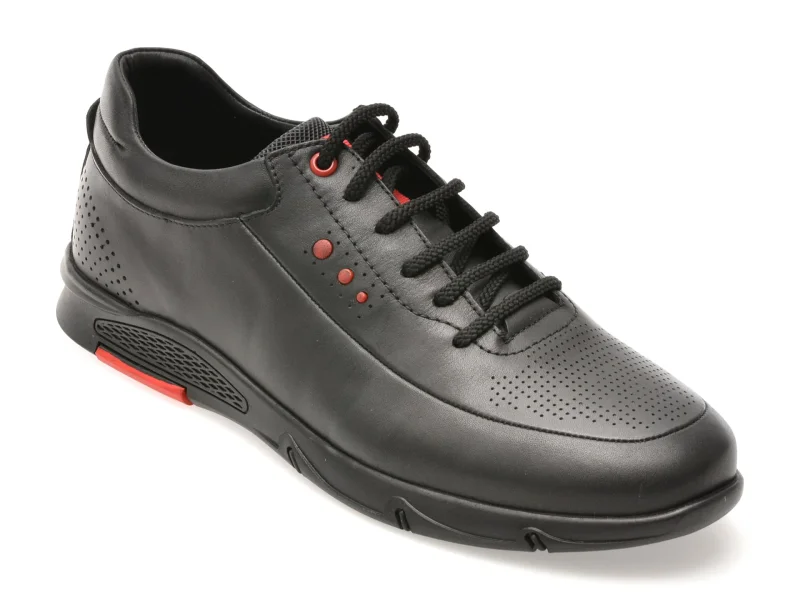 Pantofi sport BITE THE BULLET negri, CASPER 12, din piele naturala