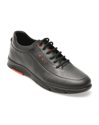 Pantofi sport BITE THE BULLET negri, CASPER 12, din piele naturala